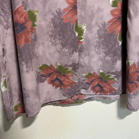 Vintage‎ Purple Floral Maxi Dress - Picture 4 of 7